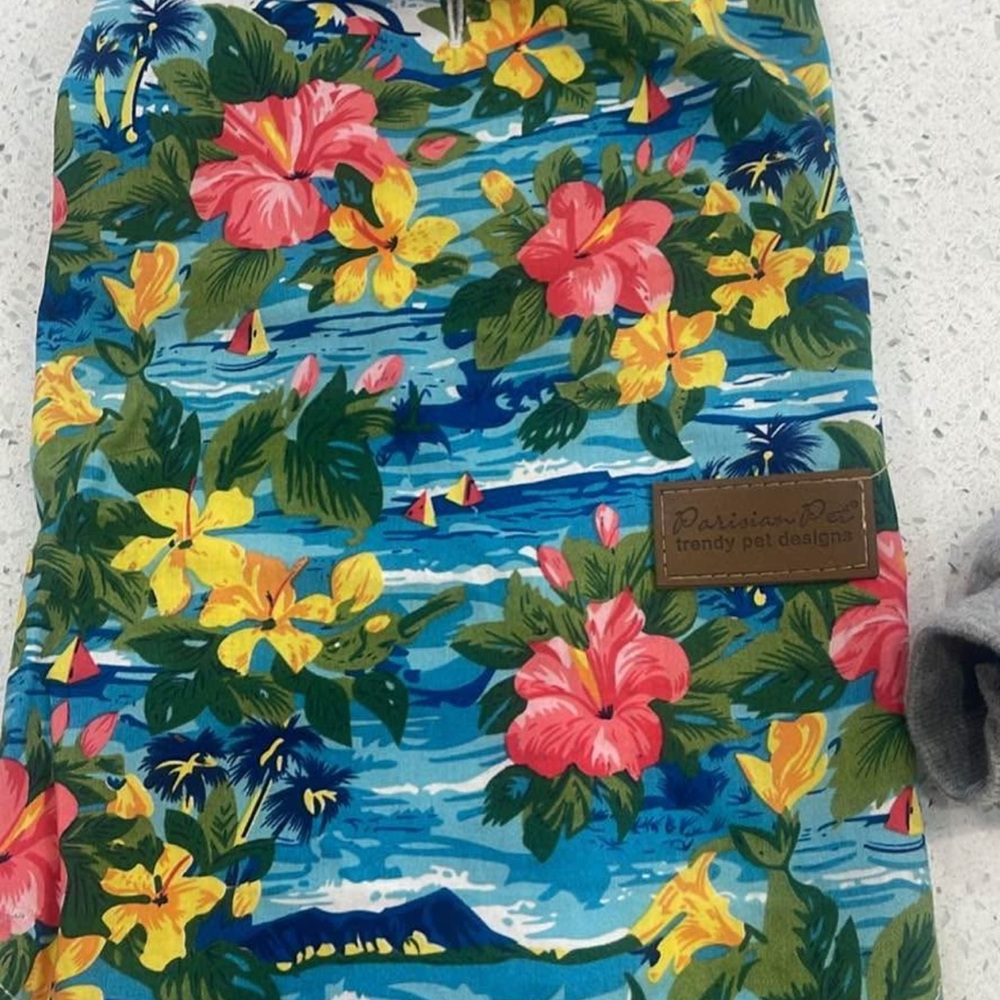 Floral Hawaiian Pet Shirt